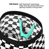 Shinesty The Chest Mate Checkered Ball Hammock Pouch Underwear with Fly 3XL