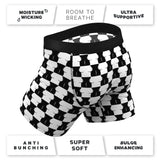 Shinesty The Chest Mate Checkered Ball Hammock Pouch Underwear with Fly 3XL