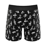 Shinesty The Bare Back Bones Glow-in-the-Dark Skeletons Ball Hammock Pouch Underwear with Fly 5XL