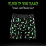 Shinesty The Bare Back Bones Glow-in-the-Dark Skeletons Ball Hammock Pouch Underwear with Fly 5XL