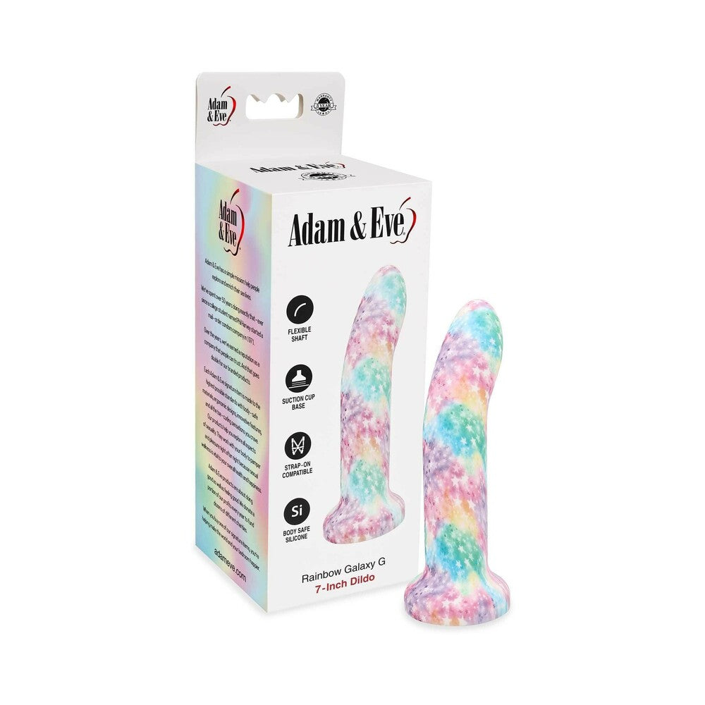 Adam & Eve Rainbow Galaxy G 7 in. Dildo