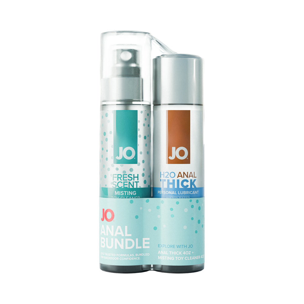 JO Limited Edition Anal Bundle - Anal Thick 4 oz. + Misting Toy Cleaner 4 oz.