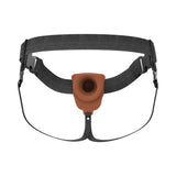 Fantasy X-Tensions Elite Vibrating Hollow Silicone Strap-On 8 in. Brown