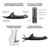 Strap-On-Me Multi Orgasm Dildo Medium Black