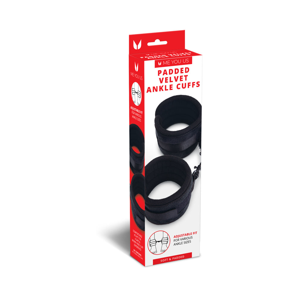 Me You Us Padded Velvet Ankle Cuffs
