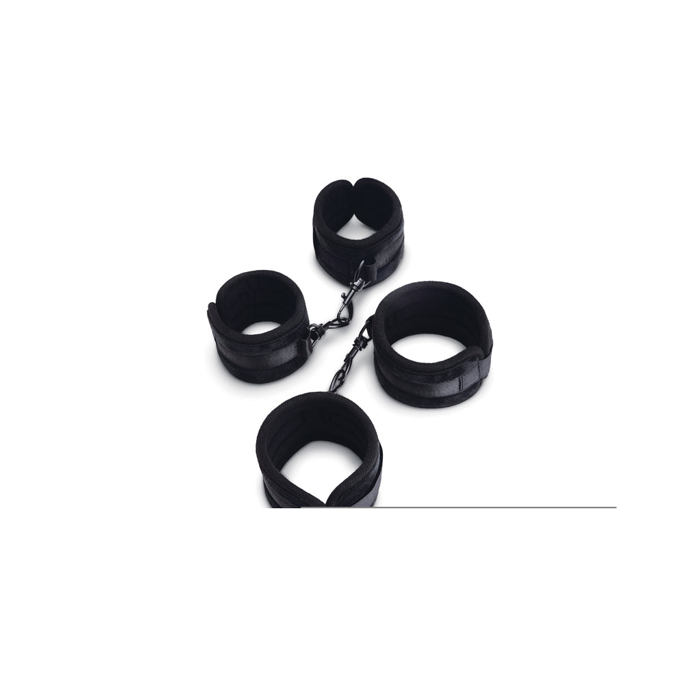 Me You Us Padded Velvet Wrist and Ankle Cuff Set