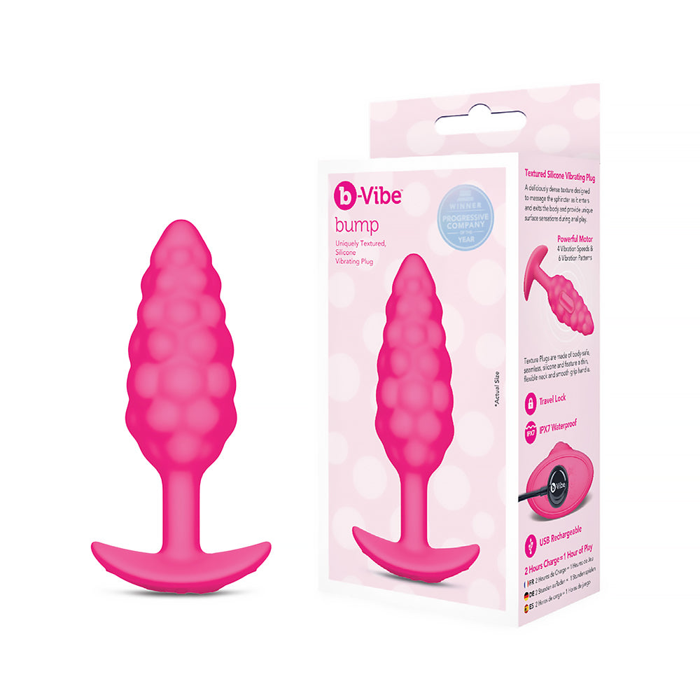 b-Vibe Bump Texture Plug Pink