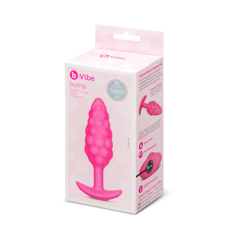 b-Vibe Bump Texture Plug Pink