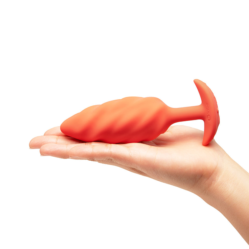 b-Vibe Swirl Texture Plug Orange