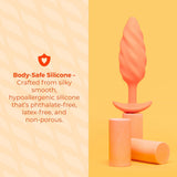 b-Vibe Swirl Texture Plug Orange
