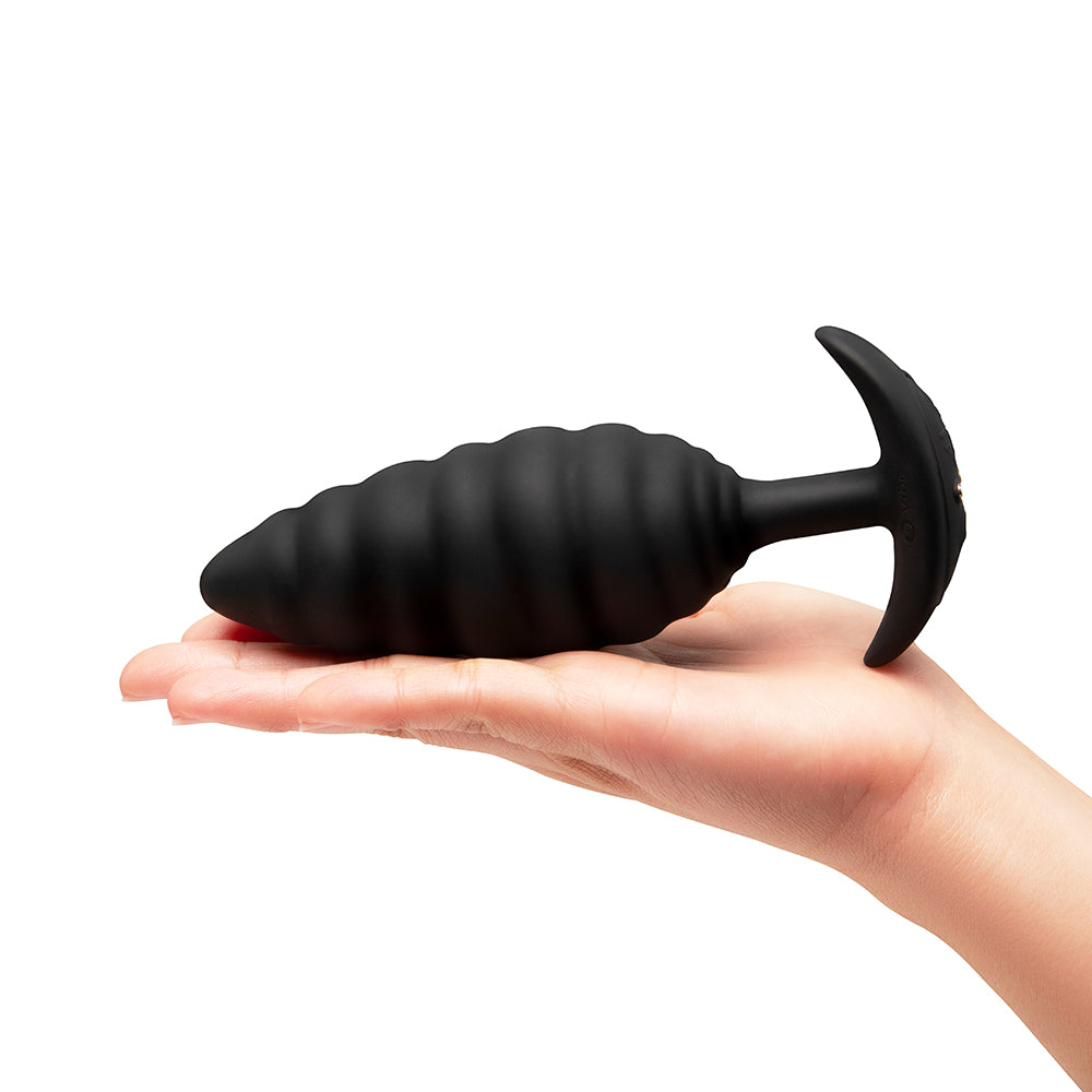 b-Vibe Twist Texture Plug Black