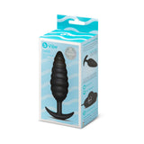 b-Vibe Twist Texture Plug Black