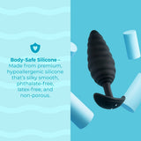 b-Vibe Twist Texture Plug Black