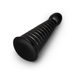 b-Vibe Cone 10 in. Tapered & Ribbed Dildo with Suction Cup