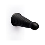 b-Vibe Cone 10 in. Tapered & Ribbed Dildo with Suction Cup
