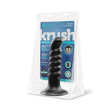 b-Vibe Krush 9.5 in. Curved & Ribbed Dildo with Suction Cup