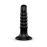 b-Vibe Krush 9.5 in. Curved & Ribbed Dildo with Suction Cup