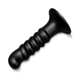 b-Vibe Krush 9.5 in. Curved & Ribbed Dildo with Suction Cup