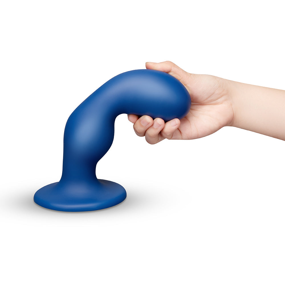 b-Vibe Milk 8.5 in. Curved Anal Trainer with Tapered Tip and Suction Cup