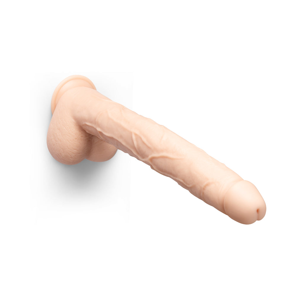 b-Vibe Bone 17 in. Deep-Insert Dildo with Realistic Balls and Suction Cup