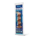 b-Vibe Headz 10.5 in. Multi-Bulb Dildo with Flared Base