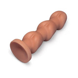 b-Vibe Headz 10.5 in. Multi-Bulb Dildo with Flared Base