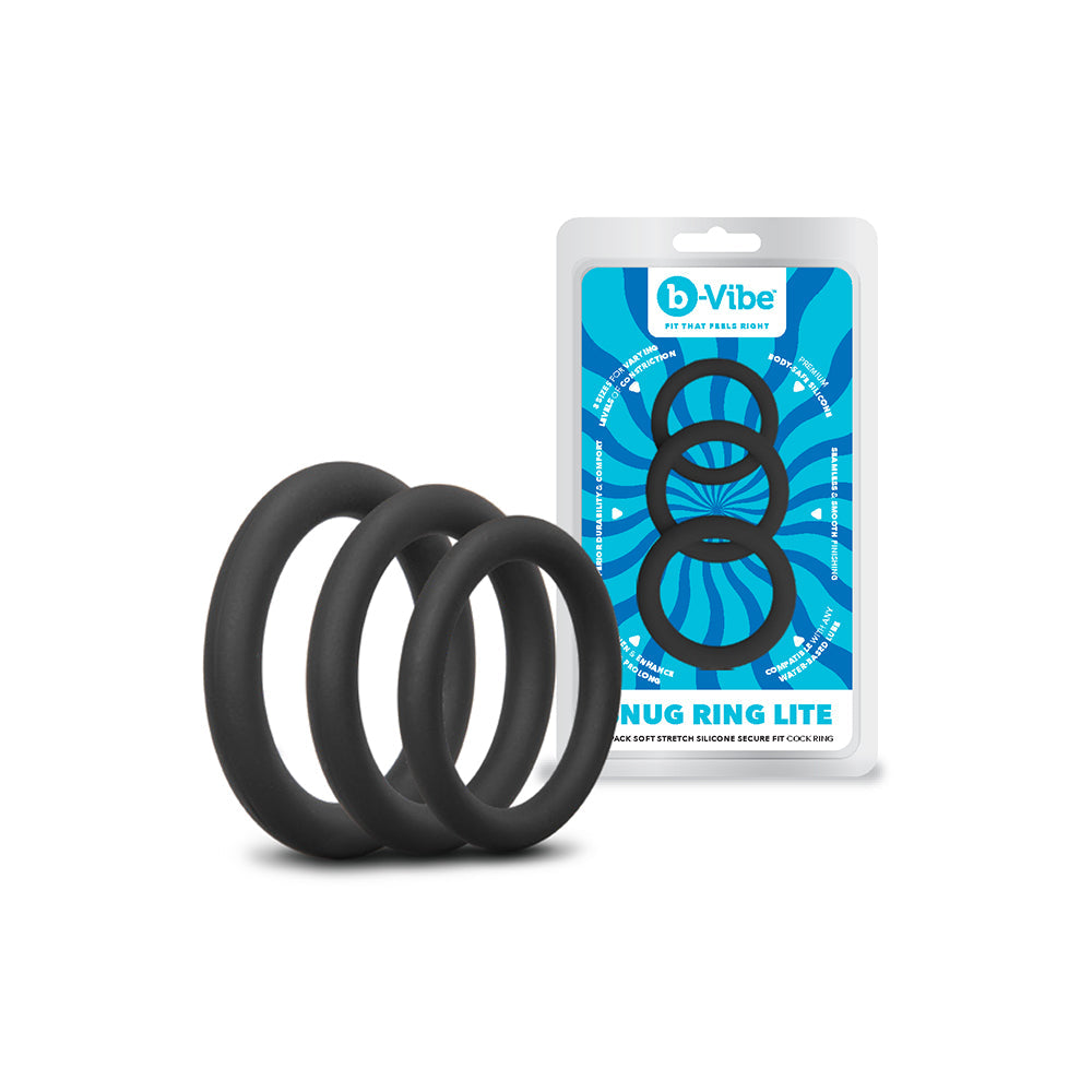 b-Vibe Snug Ring Lite 3-Pack Snug Fit Silicone C-Ring