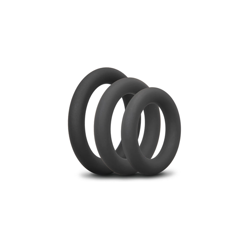 b-Vibe Snug Ring Swole 3-Pack Snug Fit Thick Silicone C-Ring