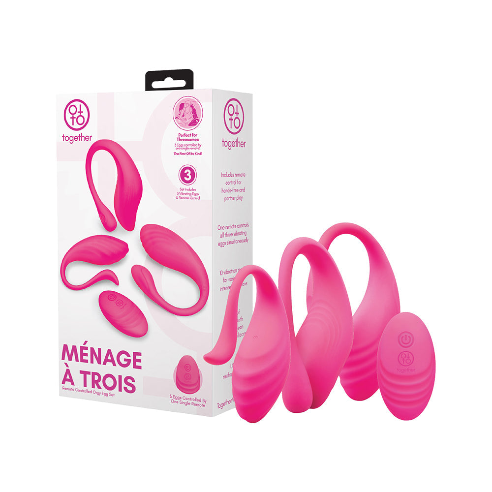Together Toy Menage A Trois Remote Control Orgy Egg Set