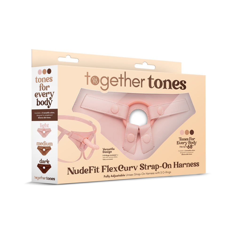 Together Tones NudeFit FlexCurv Strap-On Harness Light