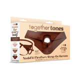 Together Tones NudeFit FlexCurv Strap-On Harness Dark
