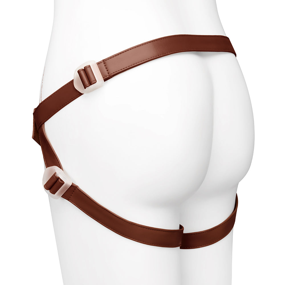 Together Tones NudeFit FlexCurv Strap-On Harness Dark