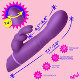 BANG! Silicone Rabbit Vibrator Purple