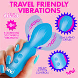 BANG! Vibrating Silicone Mini Wand Blue