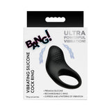 BANG! Vibrating Silicone Cock Ring Black