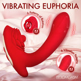Bloomgasm Petal Twirl Clit Massaging Silicone Vibrator