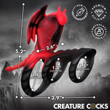 Creature Cocks Dragon Flight Vibrating Silicone Cock Ring