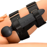 Master Series Thunderstick Thigh Strap Vibrating Wand with Harness