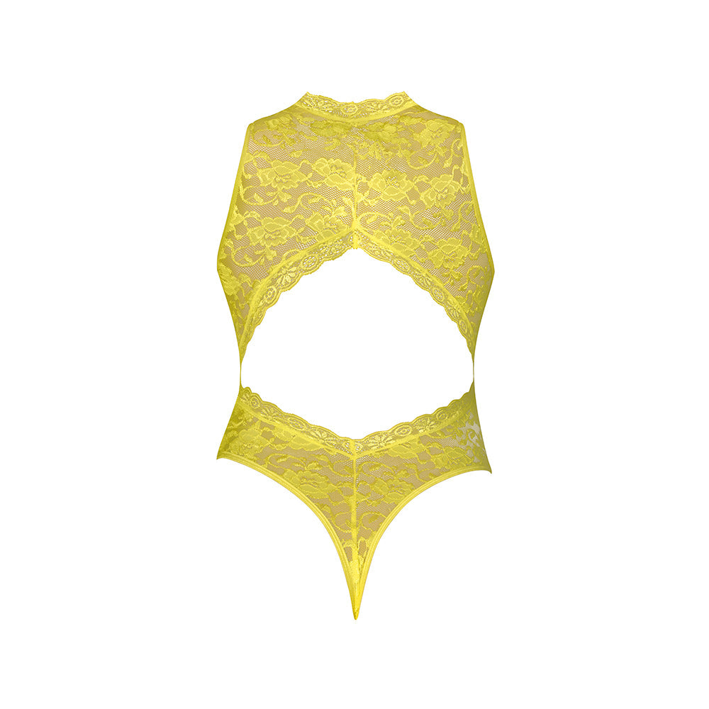 Magic Silk Daffodil Dreams Teddy with Snap Crotch Yellow S/M
