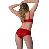 Magic Silk Rush Bra & Panty Set Red L/XL