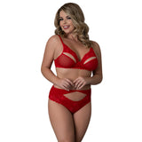 Magic Silk Rush Bra & Panty Set Red Queen Size