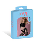 Magic Silk Seamless Cami & Gartered Thigh High Black O/S