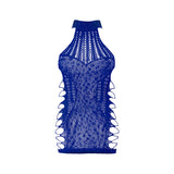 Magic Silk Seamless Dress Blue O/S
