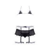 Magic Silk Sexy Time Frills & Thrills Black Queen Size
