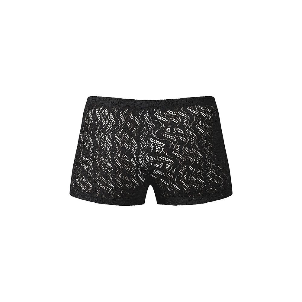Male Power Ripple Pouch Short Black S