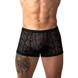 Male Power Ripple Pouch Short Black M