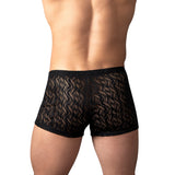 Male Power Ripple Pouch Short Black XL