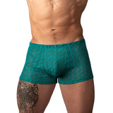 Male Power Ripple Pouch Short Teal L
