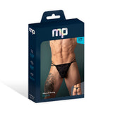 Male Power Ripple Micro V String Black L/XL