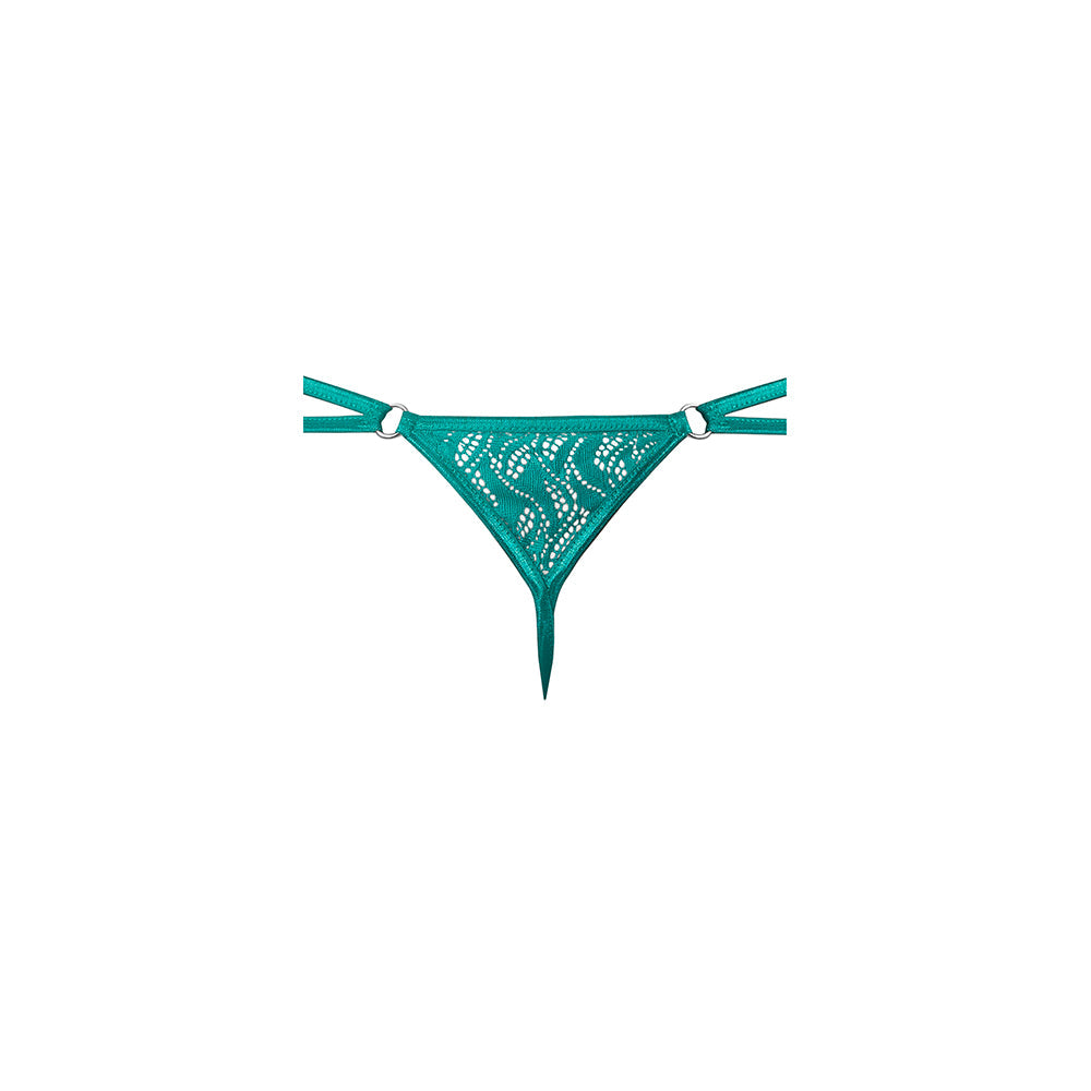 Male Power Ripple Micro V String Teal L/XL